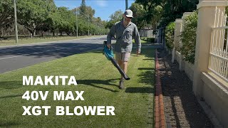 Makita 40V Max XGT Battery Blower Quick Look [upl. by Anedal789]