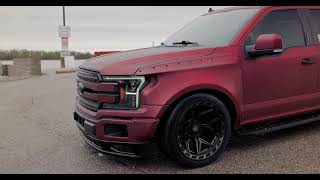 Clinched Widebody Ford F150 EcoBoost 2022 SEMA Show build by Pennington Concepts [upl. by Ahsieni]