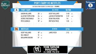 Warrnambool amp District CA  Sungold Div 1  GRAND FINAL  Port Fairy v Nestles  Day 1 [upl. by Enoyrt896]