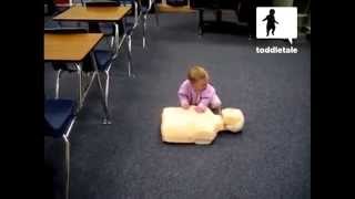 Baby doing CPR [upl. by Stacee]