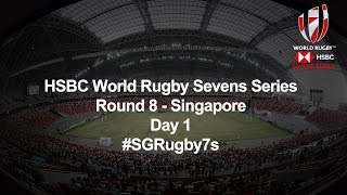 HSBC World Rugby Sevens Series 2019  Singapore Day 1 French Commentary [upl. by Nylitsirk]