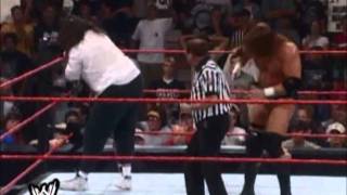 Triple H vs Mankind Rock Commentary [upl. by Trixy]