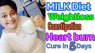 Weightloss Milk Diet Stagnant Weight सर दर्द Constipation गले में जलन Steroid Reactions [upl. by Roid]