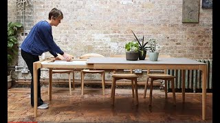 Modern Extendable Dining Table  Adventures In Furniture [upl. by Lime]