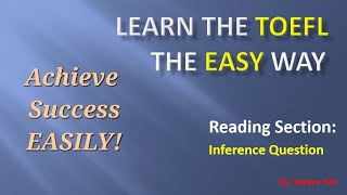 TOEFL Reading Inference Question made easy [upl. by Robb]