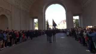 Menin Gate Last Post Ceremony Reveille July 6 2014 Ypres Belgium [upl. by Aissak]