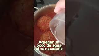 ALBÓNDIGAS DE CARNE MOLIDA EN SALSA  Receta Fácil  PASO A PASO [upl. by Aihtebat]