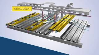 Cordeck In Floor Cellular Raceway Systems Animation by Suite Imagery LLC [upl. by Goebel]