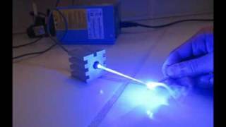 Powerful Blue Laser Lighting Stuff on Fire [upl. by Euhsoj]