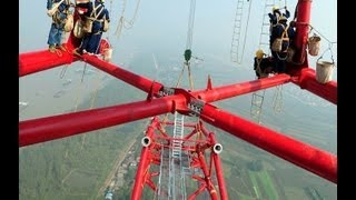 Worlds highest power pylon stands tall in China [upl. by Lenssen13]