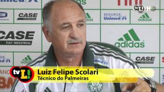 Felipão brinca com repórter novato no Palmeiras [upl. by Maclean]