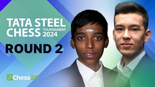 Friends Or Foes Anish v Vidit Prodigies Clash Pragg v Nodirbek Wholl Lead Tata Steel 2024 Rd 2 [upl. by Thorn277]