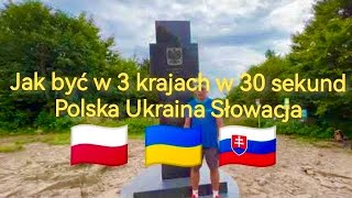 85 Bieszczady 3 Kraje w 30 sekund 🇵🇱🇺🇦🇸🇰Trójstyk Granic Krzemieniec 1221 m 4K [upl. by Bishop680]