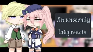 An unseemly lady reacts ll Gacha Club ll Reaction Video ll scarabae [upl. by Hsuk]