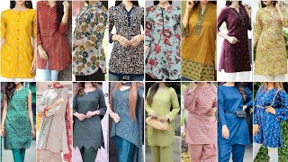 Simple or Simple Short Kurti Design Ideas For Girls 2023 [upl. by Conners]