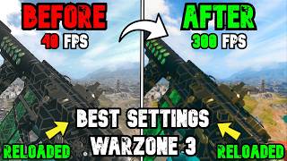 BEST PC Settings for Warzone 3 SEASON 4 RELOADED Optimize FPS amp Visibility [upl. by Ytsur]