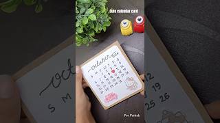 Cute calendar card Tutorial 😍shorts calendar card birthdaycard [upl. by Lemuela]