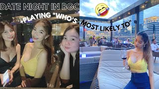 COOL ROOFTOP BAR IN BGC  DATE NIGHT WITH FRIENDS [upl. by Ilrahc]