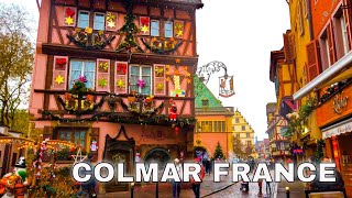 Colmar France  Colmar Christmas Market  4K Walk in the Fairytale Town of France [upl. by Narba]