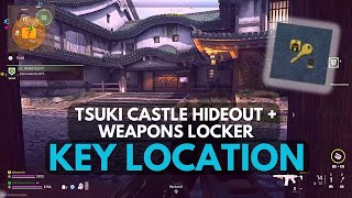 Tsuki Castle Hideout and Weapons Locker Key  DMZ Location Guide [upl. by Magnolia]