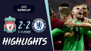 Super Cup Highlights  Penaltyhero Adrian secures Reds win in Istanbul  Liverpool vs Chelsea [upl. by Lais59]