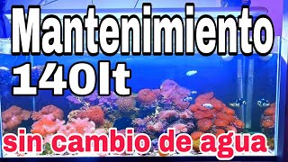 Mantenimiento a Acuario 140lts SIN CAMBIOS DE AGUA [upl. by Leisha]