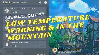 Low Temperature Warning amp In The Mountain  World Quests and Puzzles GENSHIN IMPACT [upl. by Donnie]