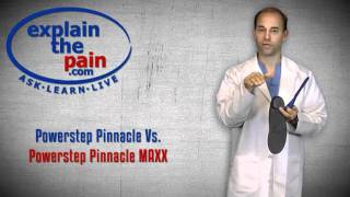 Comparing the shoe inserts Powerstep Pinnacle to Powerstep Pinnacle Maxx [upl. by Chancey]