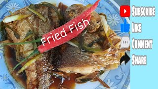 Fried Yellow Croaker Fish Mhelz Cooking [upl. by Heyes]