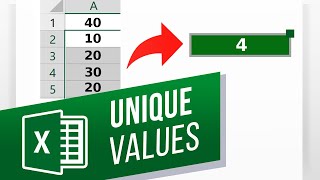 How to Count Unique Values in Excel  How to Use the COUNTA and UNIQUE Functions [upl. by Hatnamas]