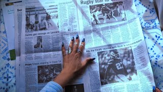 ASMR Relaxing Newspaper Page Turning [upl. by Vani]