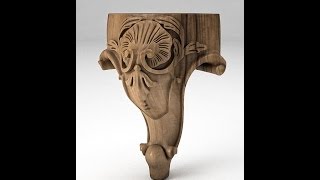 Tutorial modellazione 3D gamba intaglio  Tutorial 3D modeling wood carving [upl. by Retsim]