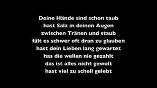 die perfekte welle  lyrics [upl. by Adniral171]