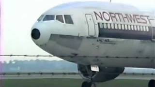 Northwest Orient DC10 Takeoff DTW  Live ATC [upl. by Fishbein977]