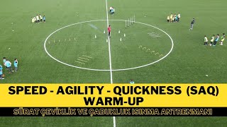 Speed  Agility  Quickness Training Soccer SAQ  WarmUp  U11  U12  U13  U14 SAQ warmup [upl. by Ayekahs953]