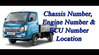 TATA Intra V30 2020 Chassis Number Engine number amp ECU Number Location [upl. by Etra]