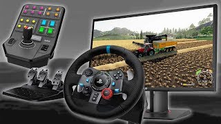 PS4PLFarming Simulator 19Logitech G29Logitech G Saitek Farm Sim Vehicle Side PanelPS4 [upl. by Nwadal508]