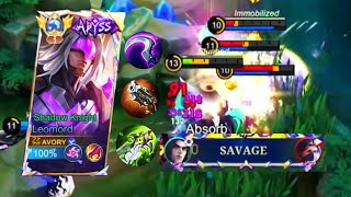 BEST LEOMORD BUILD BY TOP 1 GLOBAL LEOMORD SAVAGE  Avory  MLBB [upl. by Ahsie183]