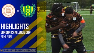 LONDON CHALLENGE CUP  SEMI FINAL  BAITEZE FC VS MEHMETCIK FC [upl. by Idonah]