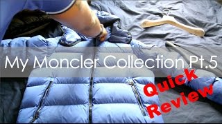 Moncler Jacket Collection Pt 5  Quick Review [upl. by Nwahsaj]