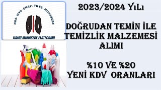 TEMİZLİK MALZEMESİ ALIMI 20232024 [upl. by Cammie]