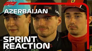 Drivers React After Sprint Saturday  2023 Azerbaijan Grand Prix [upl. by Gonick637]