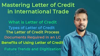 Letter of Credit Explained  Mastering Letter of Credit in International Trade Finance [upl. by Enyalahs416]