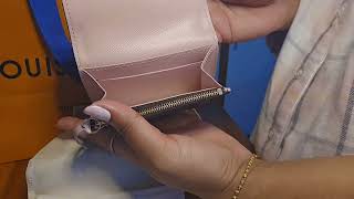 LOUIS VUITTON ROSALIE COIN PURSE UNBOXING [upl. by Bascio]