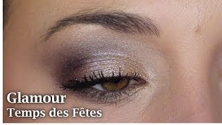 Prunes dorées  Tutoriel maquillage du Temps des Fêtes [upl. by Narej]