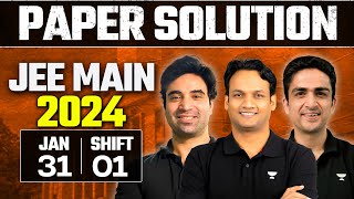 JEE Main 2024 Paper Solution  31st Jan  Shift 1 [upl. by Nahtonoj]