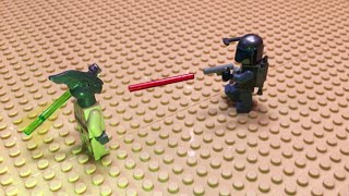 LEGO Star Wars Coleman Trebor vs Jango Fett [upl. by Laius872]