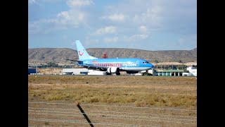 AVIONES ATERRIZANDO Y DESPEGANDO  Aeropuerto de Alicante [upl. by Ahsiek787]