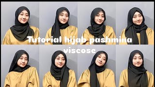 TUTORIAL HIJAB PASHMINA VISCOSE  Adnis [upl. by Aziaf]