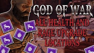 God of War 4 How to increase your maximum rage RED HEALTH [upl. by Vance]